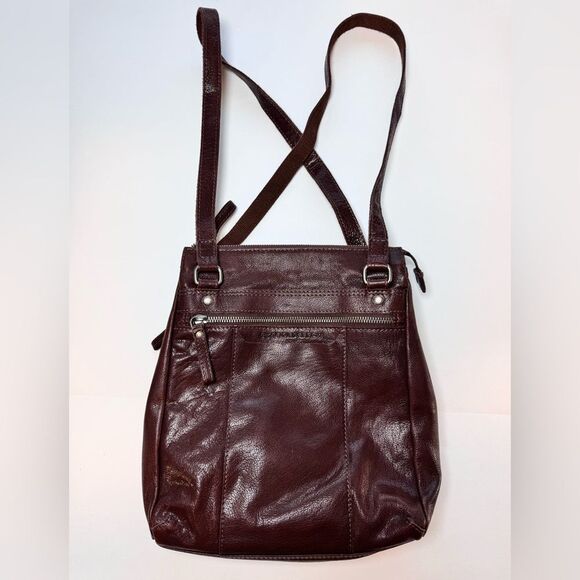 Spikes and Sparrow Brown Leather Backpack Bag main image 5